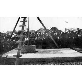 Sandgate War Memorial Foundation Stone being Laid - 1920's