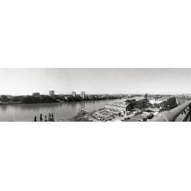 Kangaroo Point - Brisbane River - New Farm from Story Bridge - 1982