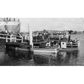 Passangers Boarding Hawthorne Ferry at Merthyr Road Terminus - Brisbane River