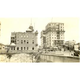 View from Anzac Square Eternal Flame towards Fire Brigade Station - Ann Street - 1929