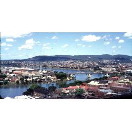 View of Brisbane towards Toowong from City Hall Clock Tower - 1950