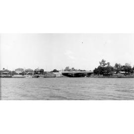 Brisbane River and Norman Creek Bridge From New Farm - 1956