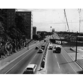 Main Street - Kangaroo Point view to Story Bridge 1971