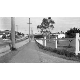 Stafford Road from Webster Road towards Shopping Strip- Stafford - 1963