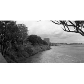 Brisbane River Bank from William Jolly Bridge To Victoria Bridge - 1972