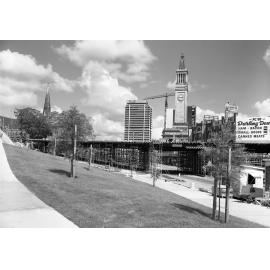 Turbot Street Overpass under Construction from Roma Street Parklands - 1970