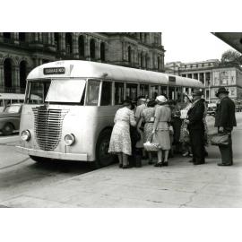 People Boarding Tarragindi Bus in William Street - 1949
