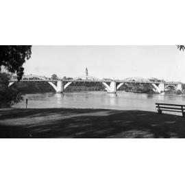 William Jolly Bridge from Coronation Drive with City Hall Tower in background - 1949
