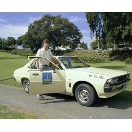 Brisbane City Council car with new logo on door