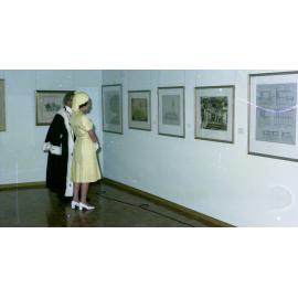 Queen Elizabeth II and Lord Mayor Frank Sleeman Opening the Art Gallery and Museum - City Hall - 1977