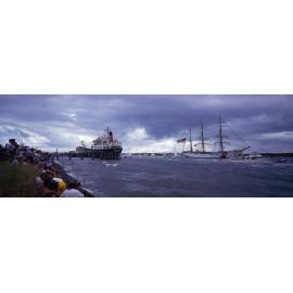 Tall Ships Arriving in Brisbane as part of The Bicentenary Of Australia.