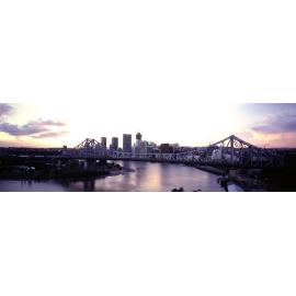 Story Bridge and City at Dusk - 1987
