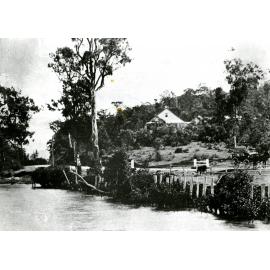 Kingsford Smith Drive - Hamilton - Cobb and Co Coach at Stop - 1882