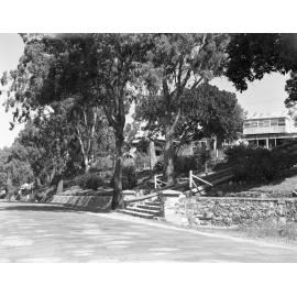 Manly Esplanade with beach kiosk - 1950