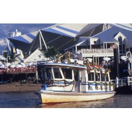 Brisbane City Council Ferry Leaving South Bank Terminal during EXPO 88.