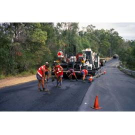 New Asphalt being layed on Mount Cotton Road, Burbank c.1998