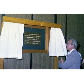 The Council Club Opening by Lord Mayor Frank Sleeman - 21st Floor Brisbane Administration Centre - 1977