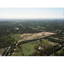 Aerial View of Gumdale|Chandler|Belmont around Sleeman Sports Complex and Chandler Hardfill Site - 1991