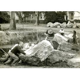Rock Pool Construction - City Botanic Gardens - 1959