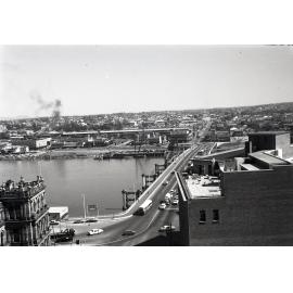 New Victoria Bridge with Partly Demolished Old Victoria Bridge - 1970