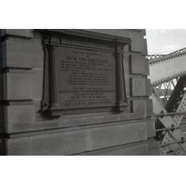 Victoria Bridge Plaque - 1969