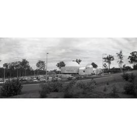 Sir Thomas Brisbane Planetarium - Panorama View across Car Park - Toowong..