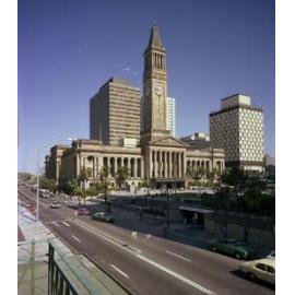 City Hall and King George Square from Adelaide Street - 1978