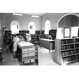 West End library interior - West End - 1964