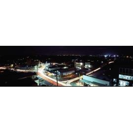 Panorama Night View of Station Road and Riverview Terrace - Indooroopilly - 1987