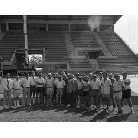 Lord Mayor Frank Sleeman with Council Staff that Built the Commonwealth Games Velodrome - Chandler