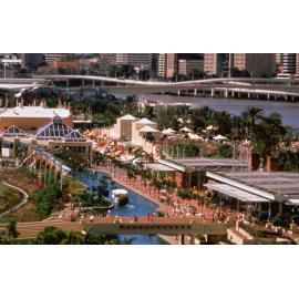 Aerial View of South Bank Parklands - 1996