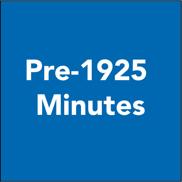 Brisbane City Council Minutes pre-1925