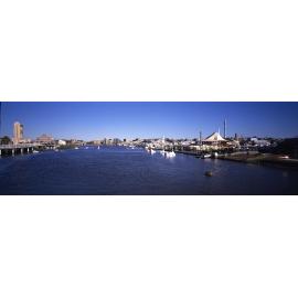 Expo 88 and Brisbane River from Victoria Bridge