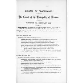 Council Minutes and Proceedings, Feb 1902 - Jan 1903