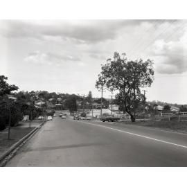 Indooroopilly looking down Moggill Road from Stanley Street towards Keating Street