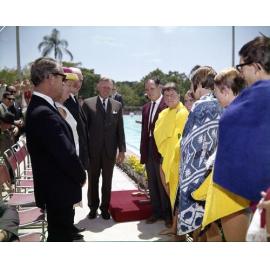 Lord Mayor Clem Jones opening Musgrave Park municipal Swimming Pool.
