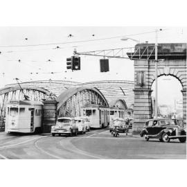 Traffic on Victoria Bridge - North Quay - 1964