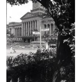 City Hall with street sign in foreground - 1951