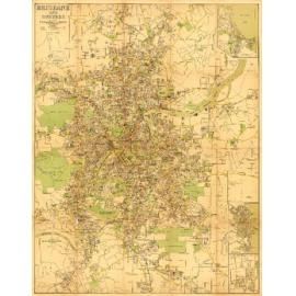 Brisbane and Suburbs Street Map - 1959
