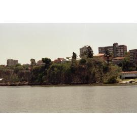 View of Buildings and Cliffs from River - New Farm - 1991