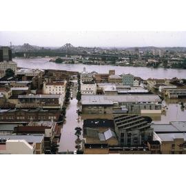 Aerial View of City - 1974 Flood