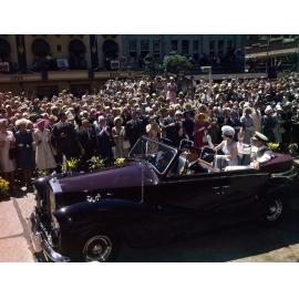 Queen Elizabeth II and Prince Philip arriving at City Hall - 1963