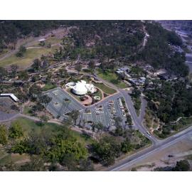 Aerial View of The Sir Thomas Brisbane Planetarium - Brisbane Botanic Gardens - Mt Coot-tha - 1979