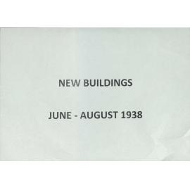 Register of New Buildings Supplementary Volume June-August 1938
