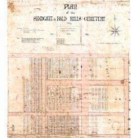 Plan Bald Hills and Sandgate Cemetery 1891
