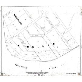 Merthyr and Kinellan Estates showing area of land required for navigation improvement scheme