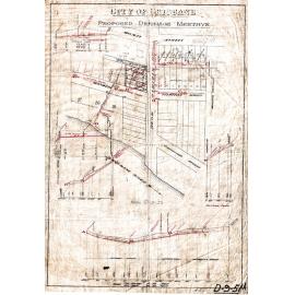 Merthyr Road proposed drainage, New Farm