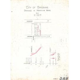 Drainage for houses on corners of Kingsholme, Villiers and Hawthorne Street, New Farm - 1910