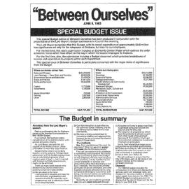 Between Ourselves 1983 Budget Edition