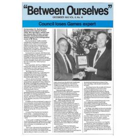 Between Ourselves December 1985
